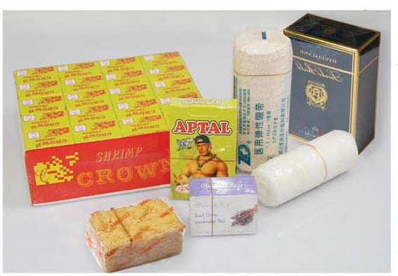 QJ-130全自动透明膜(纸)三维包装机样品